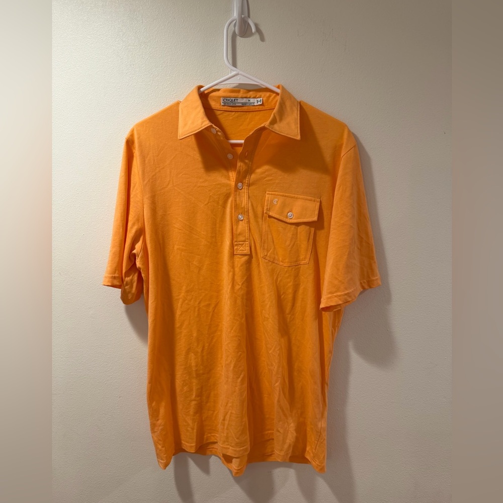 Criquet Vibrant Orange Polo Shirt